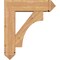 Ekena Millwork Westlake Arts and Crafts Smooth Bracket w/ Offset Brace, Western Red Cedar, 7 1/2"W x 26"D x 30"H BKT0806X26X30WTL03SWR - alternate 4